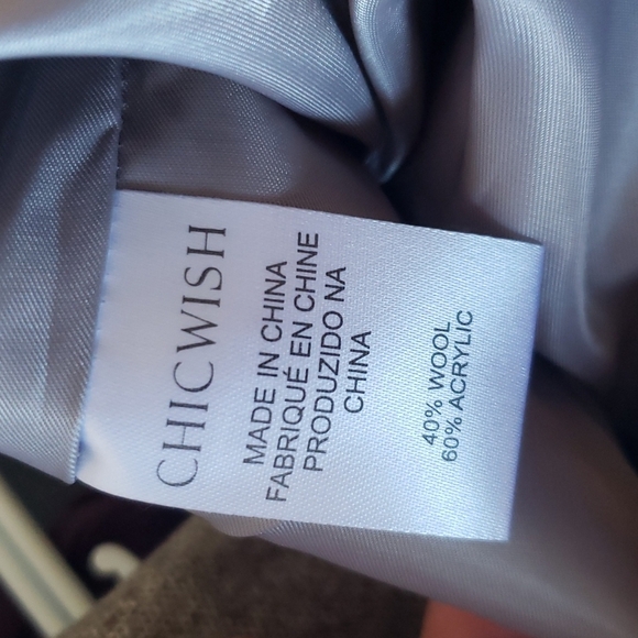 CHICWISH Double-Flap Wool blend Mini skirt NWOT - Picture 10 of 10